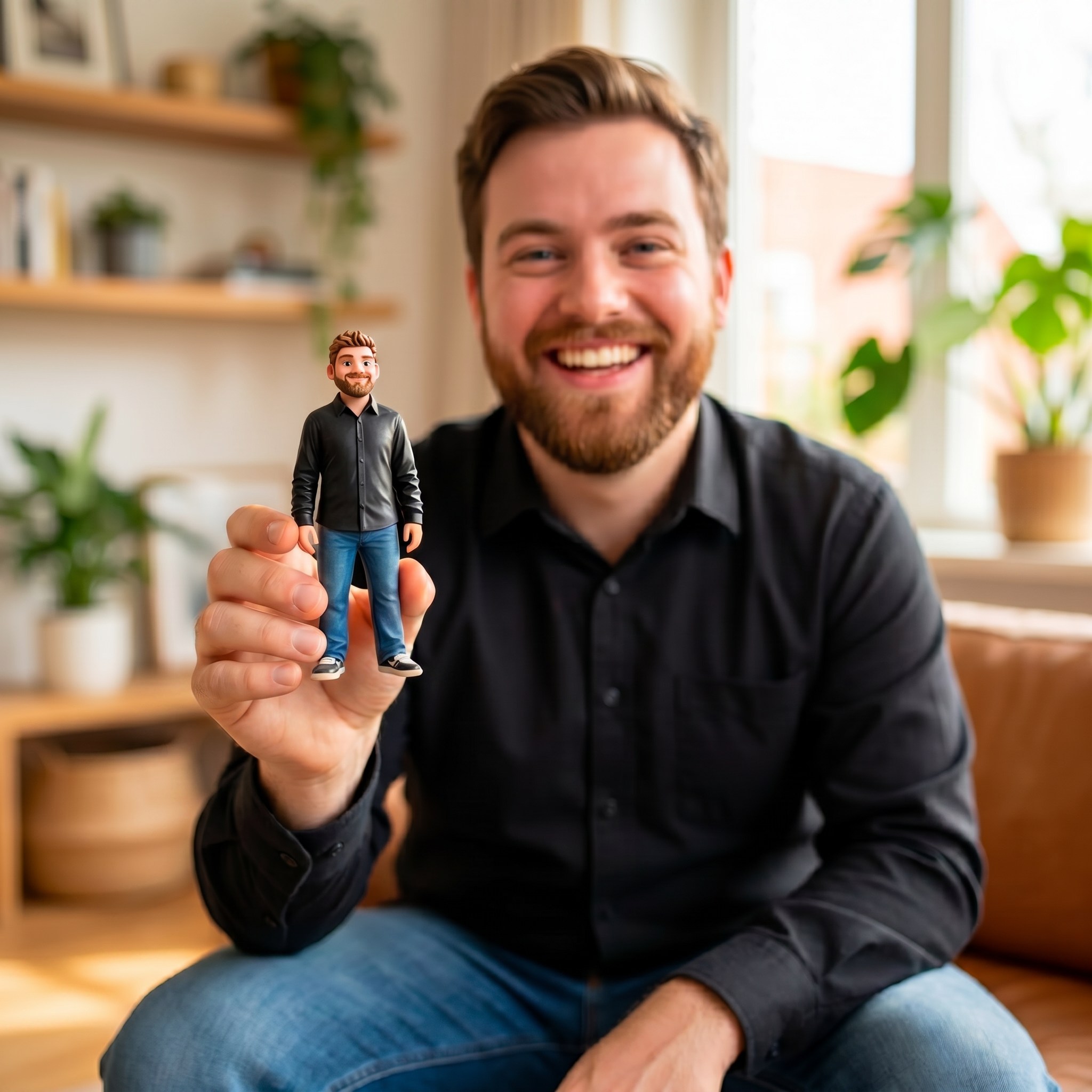 Gepersonaliseerde 3D Man foto 2
