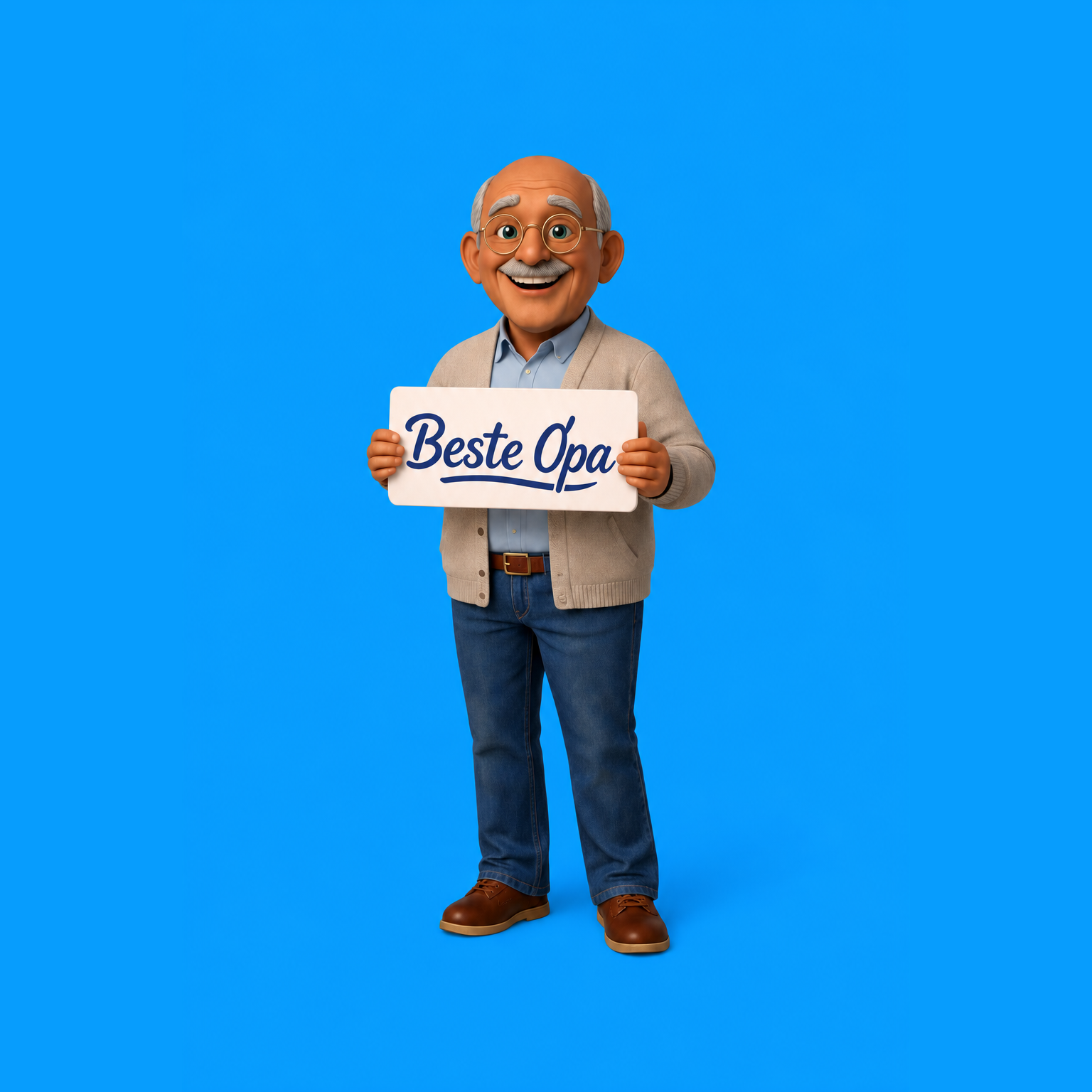 3D Minu poppetje - Beste Opa in 3D
