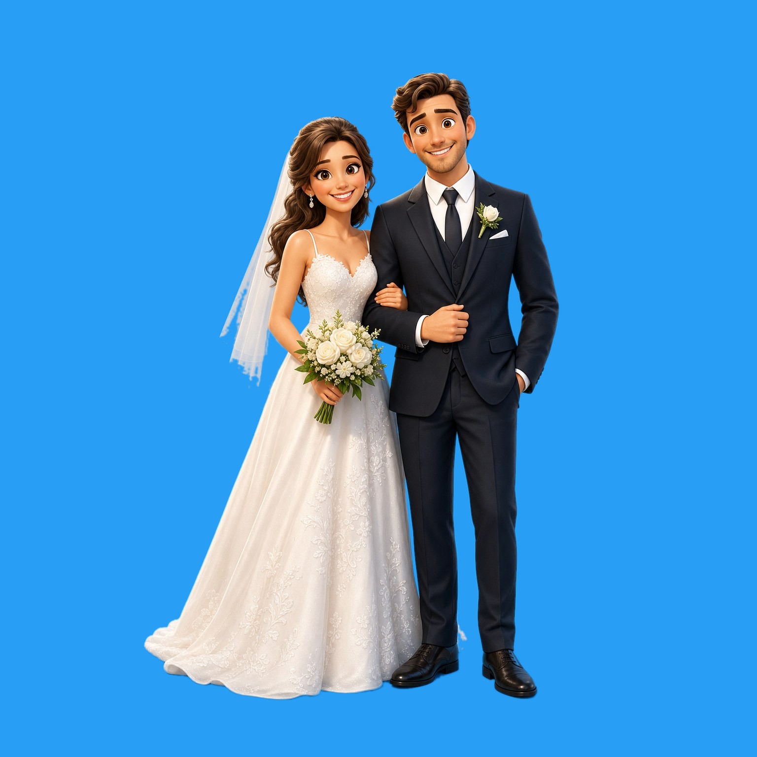 3D Minu poppetje - Trouwerij Minu